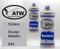Preview: Subaru, Pewter Metallic, 944: 400ml Sprühdose + 400ml Klarlack - Set, von ATW Autoteile West.